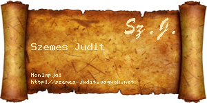 Szemes Judit névjegykártya